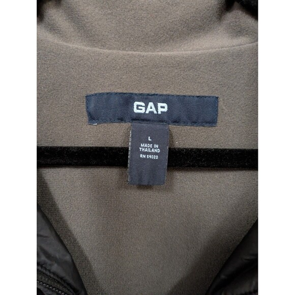 Gap Size Large Black Windbreaker Jacket Mens Nylon Coat Vintage - Picture 2 of 6